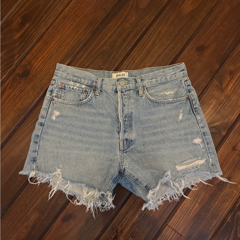 Agolde Parker Women's Blue Denim Shorts - Size 28